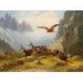 Орел напада диви кози (1878) РЕПРОДУКЦИИ НА КАРТИНИ